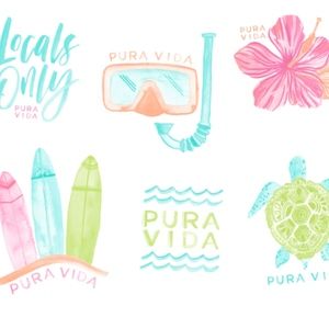 Pura Vida sticker pack
